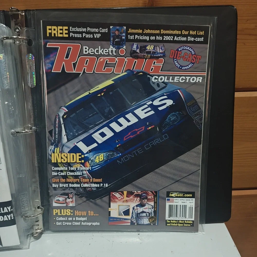 Vintage Beckett Racing Magazine September 2002 Near Mint Protective Sleeved